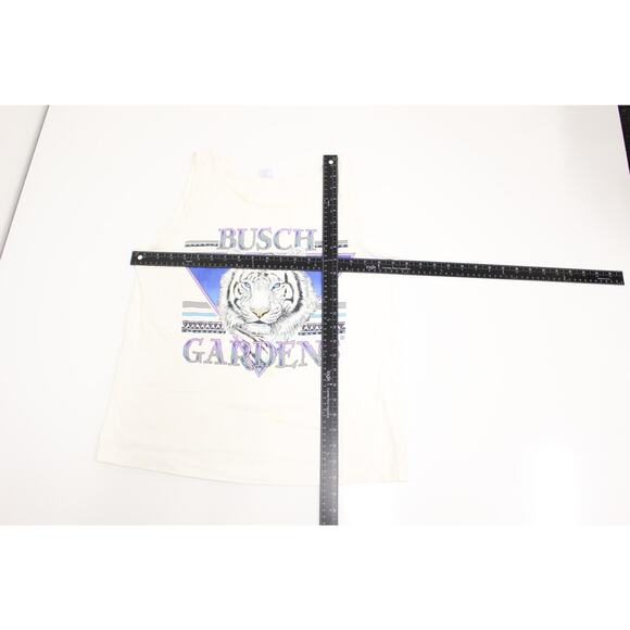 Vintage Busch Gardens Florida White Tiger Tank Top Medium - Picture 6 of 8